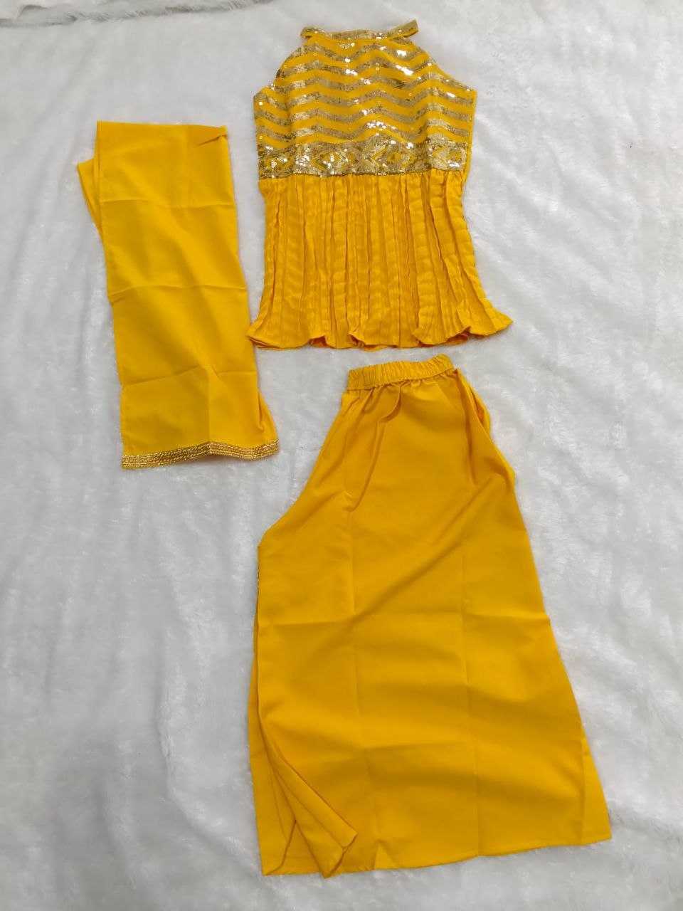YNF Wholesale Heavy Crepe Kids Top & Pant  | Surat Manufacturer