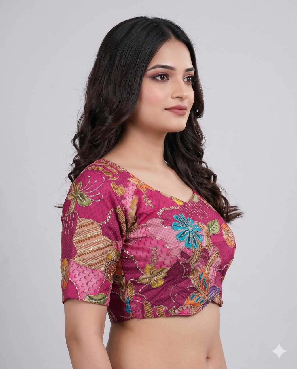 YNF Wholesale Pure Viscos Printed Blouse  | Surat Manufacturer