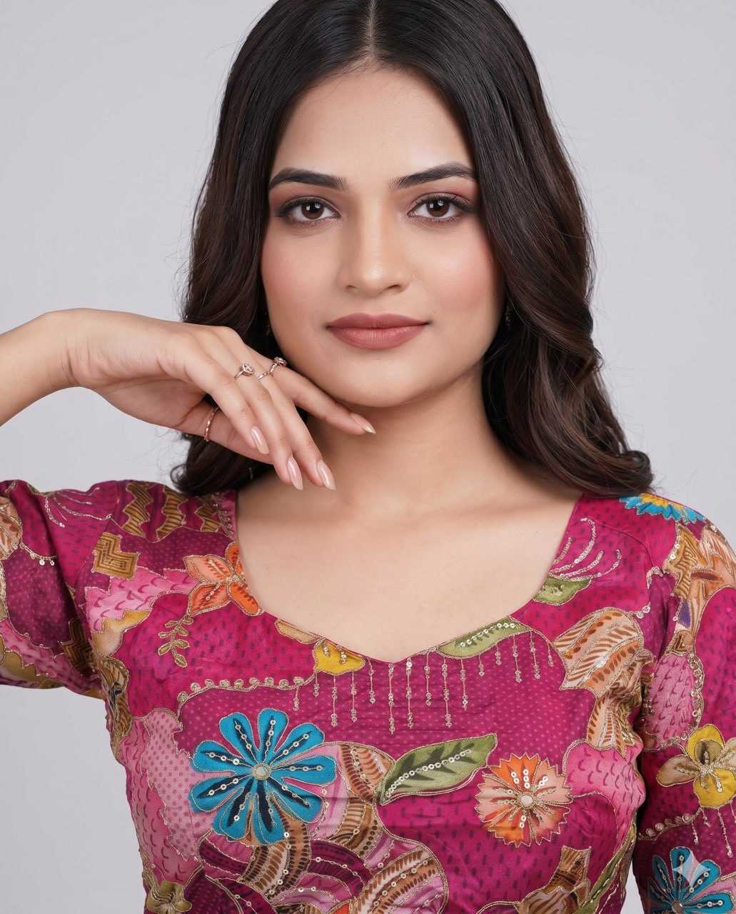 YNF Wholesale Pure Viscos Printed Blouse  | Surat Manufacturer