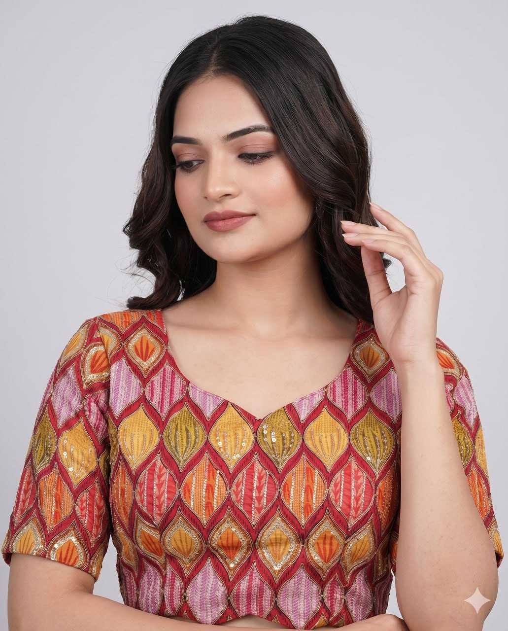 YNF Wholesale Pure Viscos Printed Blouse  | Surat Manufacturer