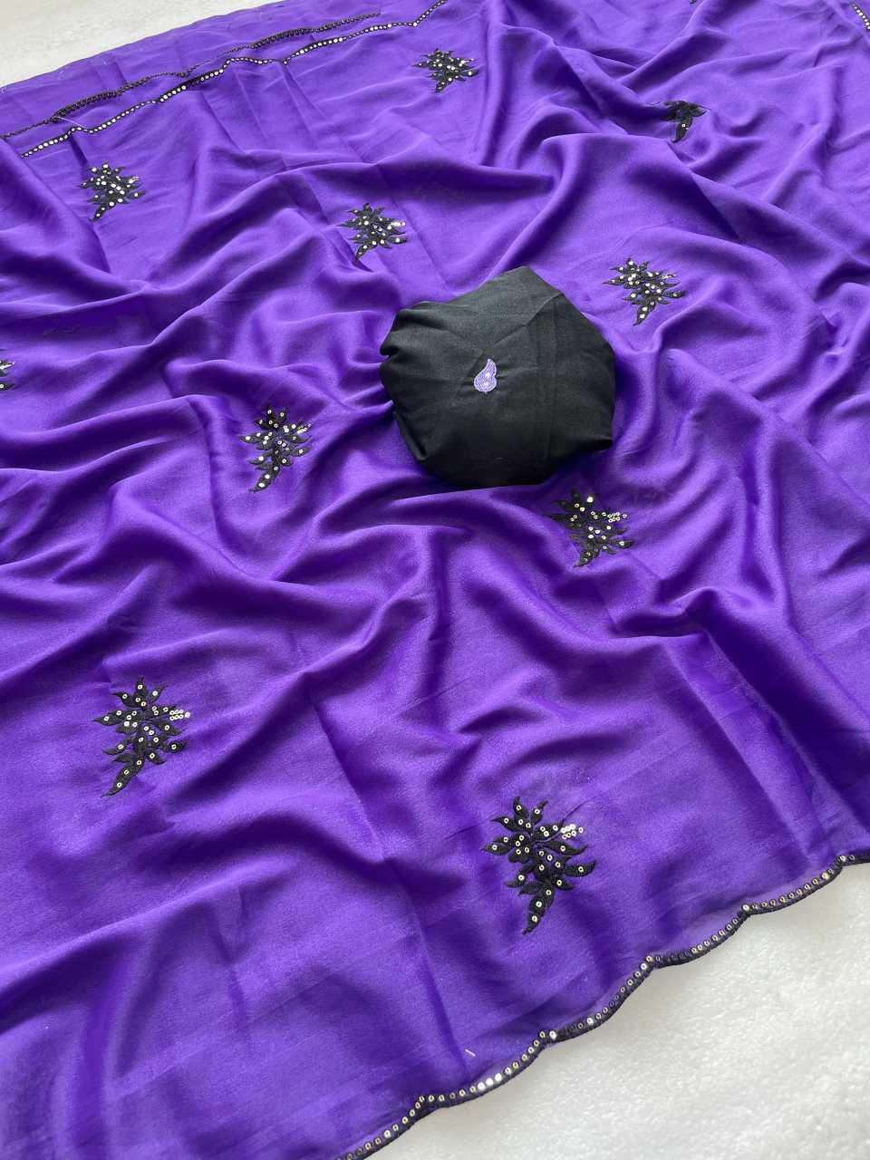 YNF Wholesale Georgette Soft Silk Sarees  | Surat Manufacturer