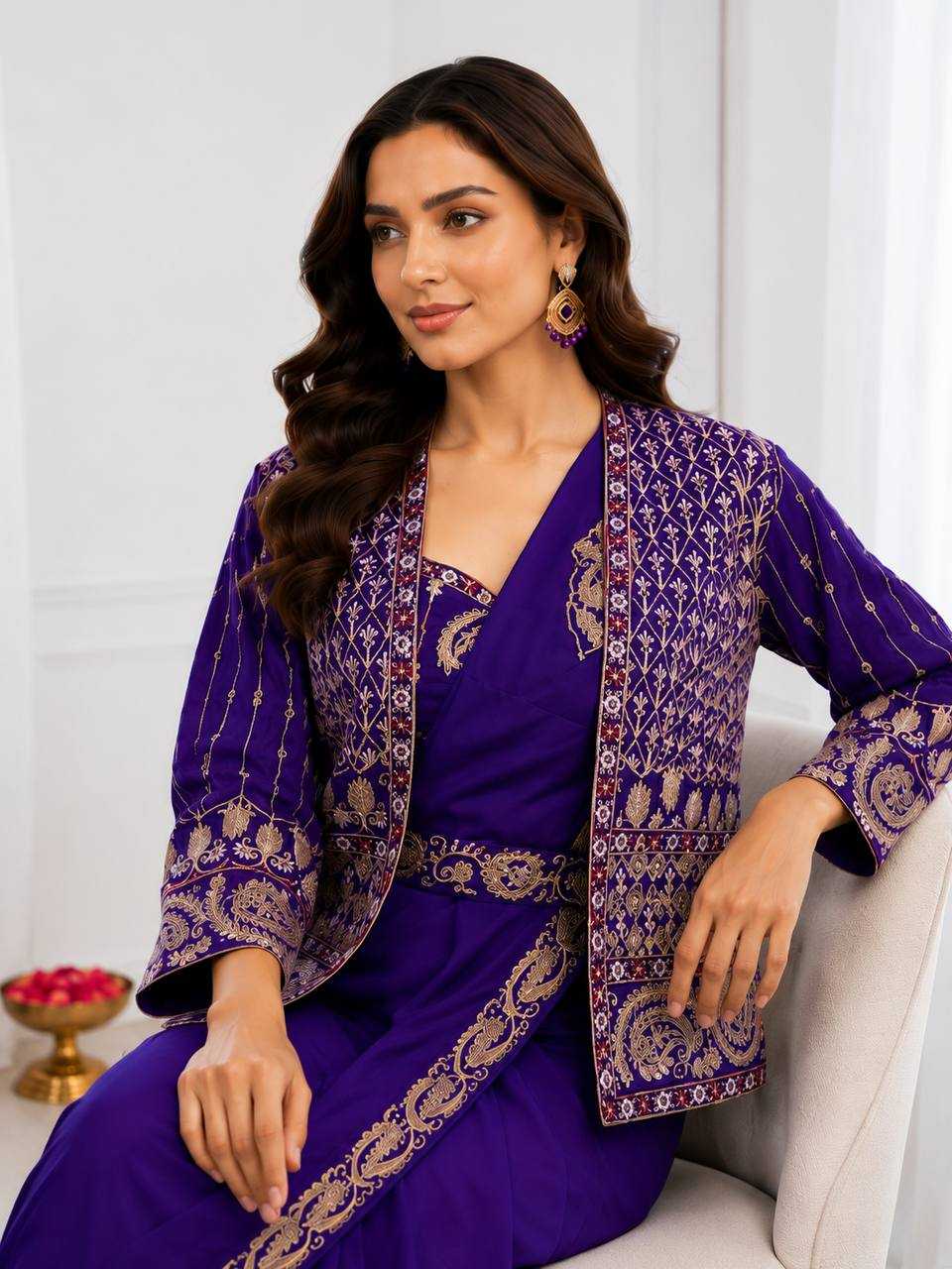 YNF Wholesale Crepe Silk Ready To Wear Sarees  | Surat Manufacturer