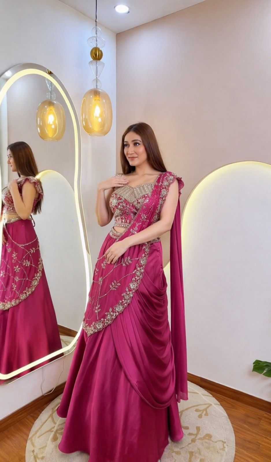 YNF Wholesale Crepe Silk Lehenga Sarees  | Surat Manufacturer