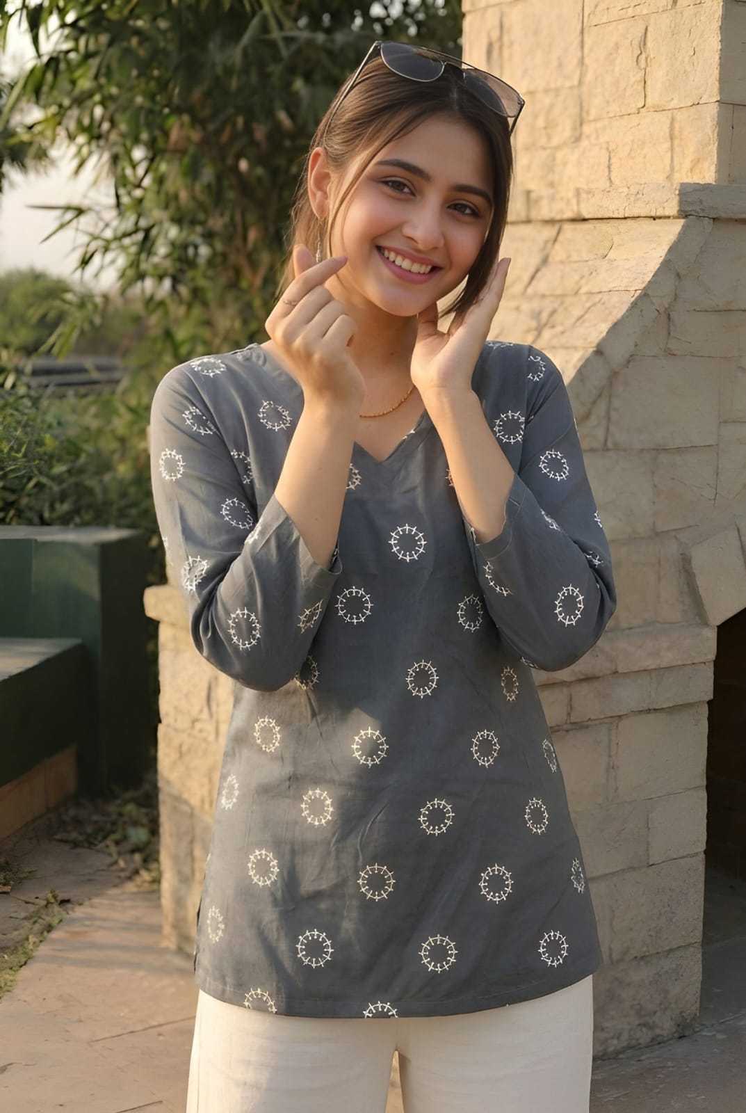 YNF Wholesale Cotton Short Kurtis  | Surat Manufacturer