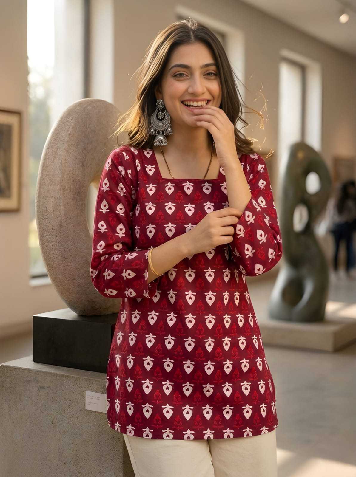 YNF Wholesale Cotton Short Kurtis  | Surat Manufacturer