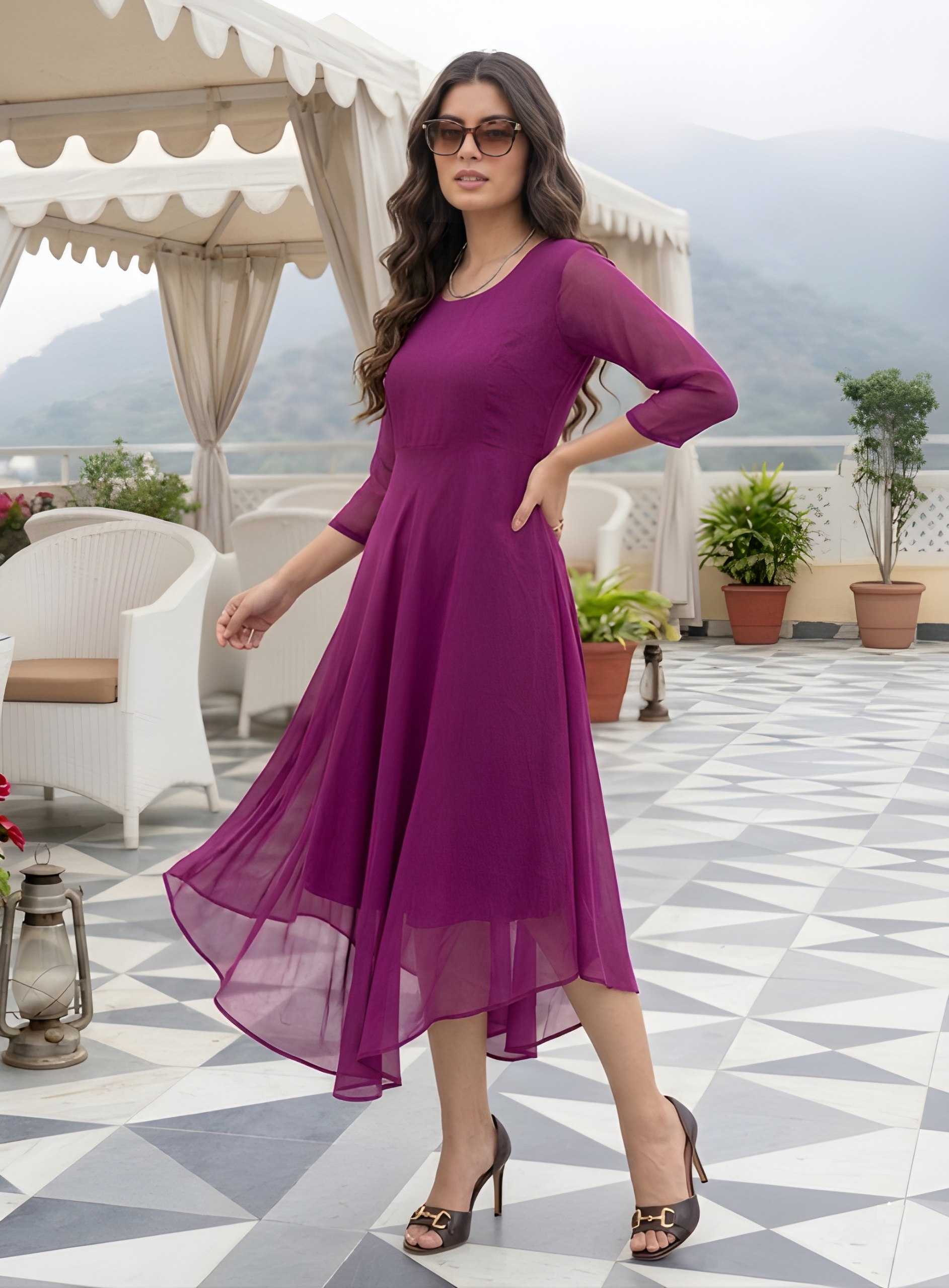 YNF Wholesale Georgette Designer Dresses  | Surat Manufacturer