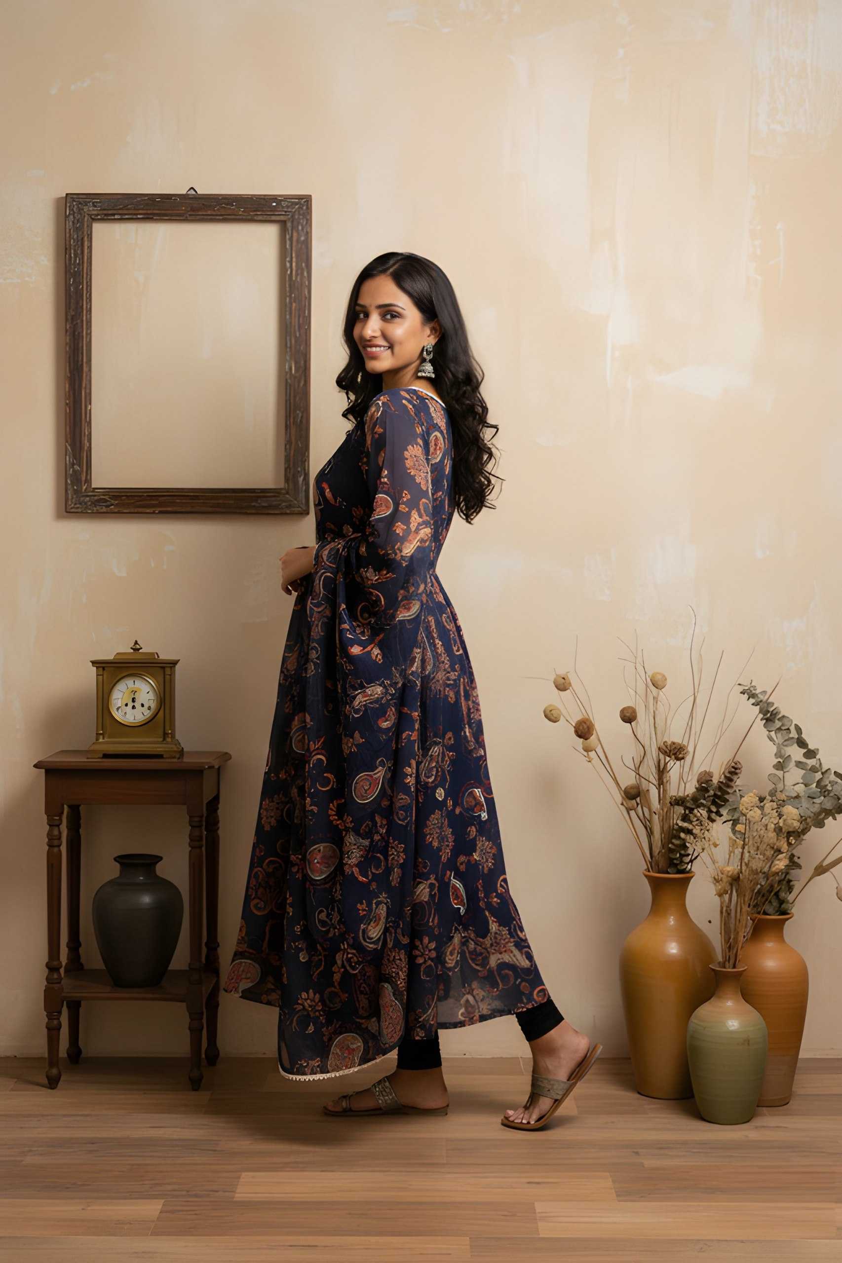 YNF Wholesale Georgette Printed Kurtis  | Surat Manufacturer