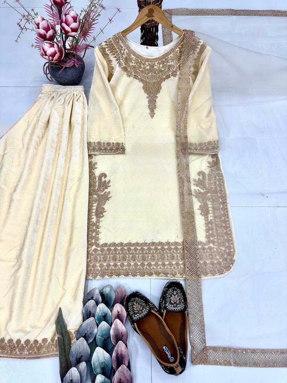 YNF Wholesale Viscose Velvet Suits  | Surat Manufacturer