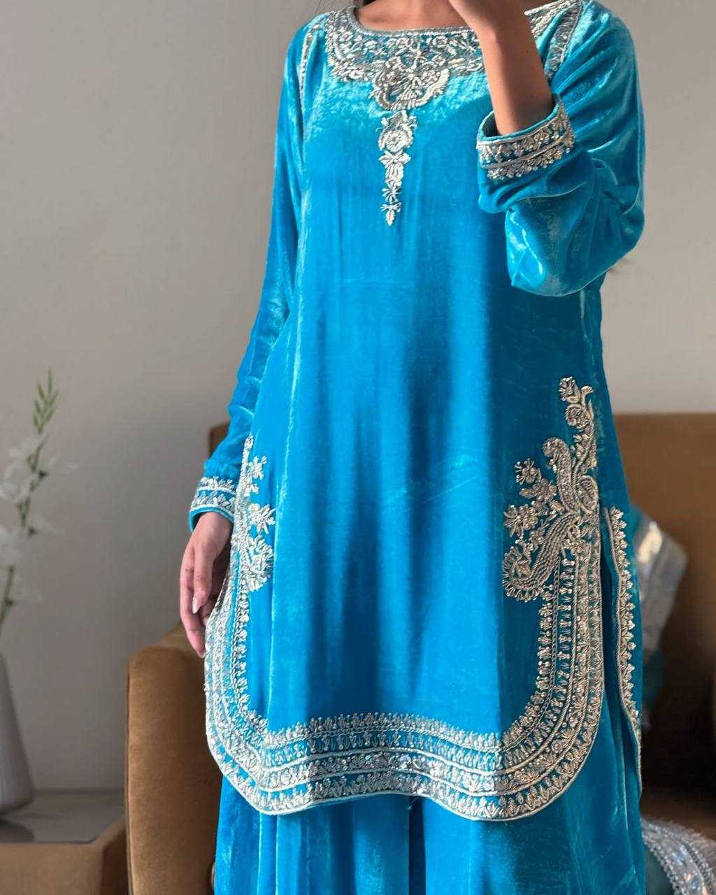 YNF Wholesale Viscose Velvet Suits  | Surat Manufacturer