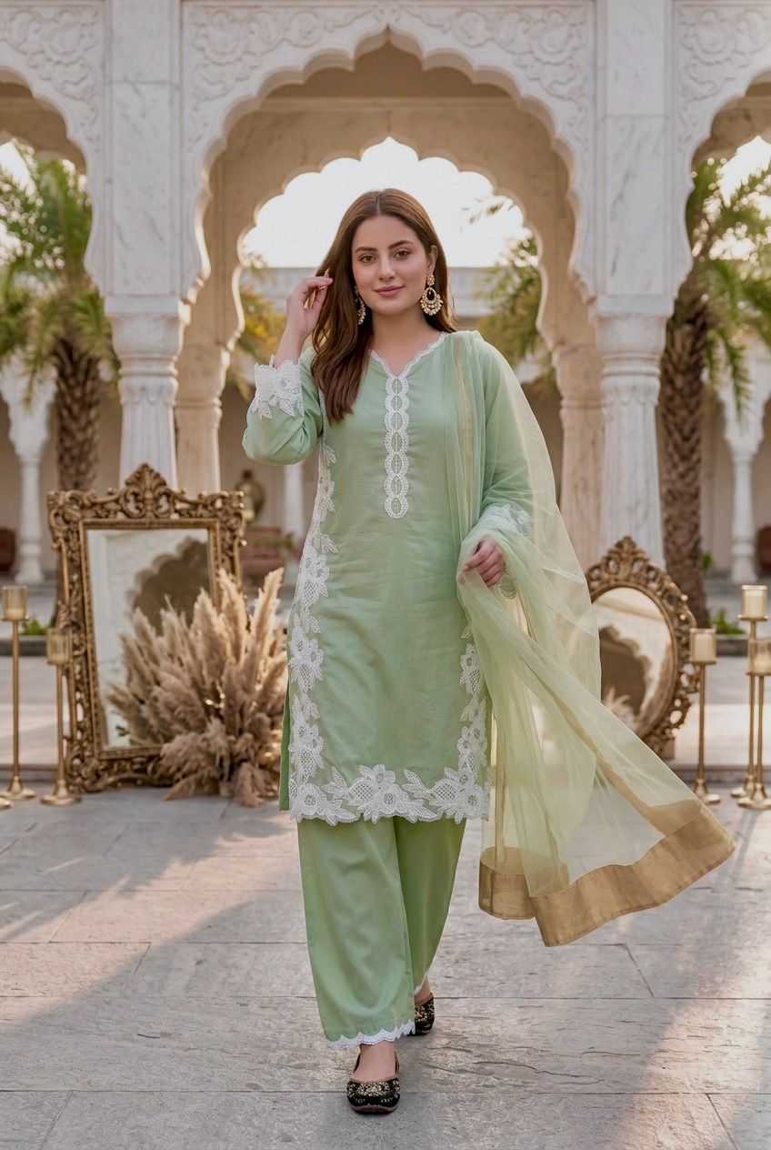 YNF Wholesale Heavy Silk Palazzo Suit  | Surat Manufacturer
