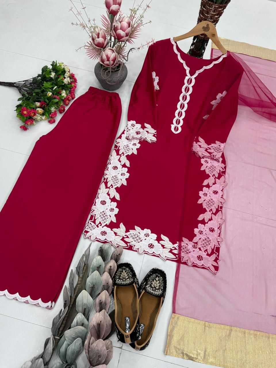 YNF Wholesale Heavy Silk Palazzo Suit  | Surat Manufacturer