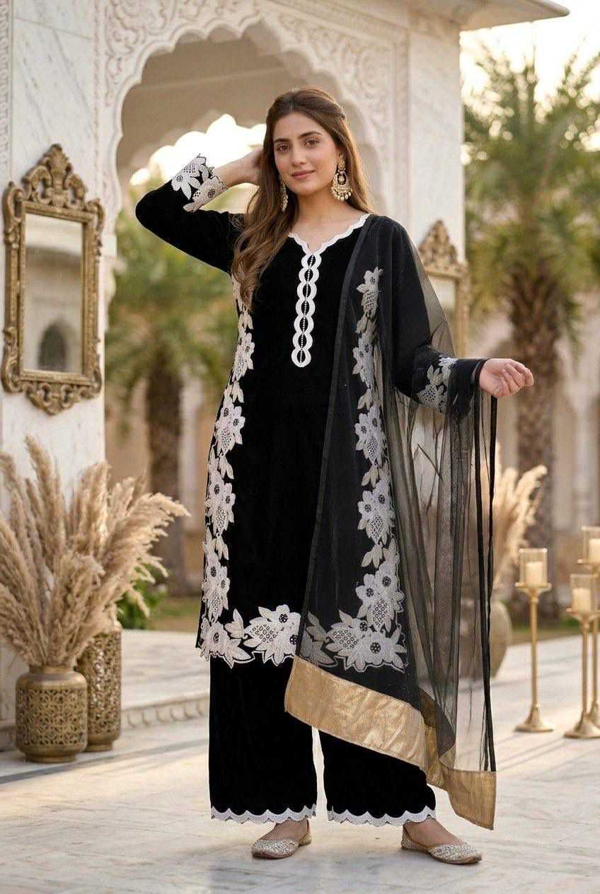 YNF Wholesale Heavy Silk Palazzo Suit  | Surat Manufacturer