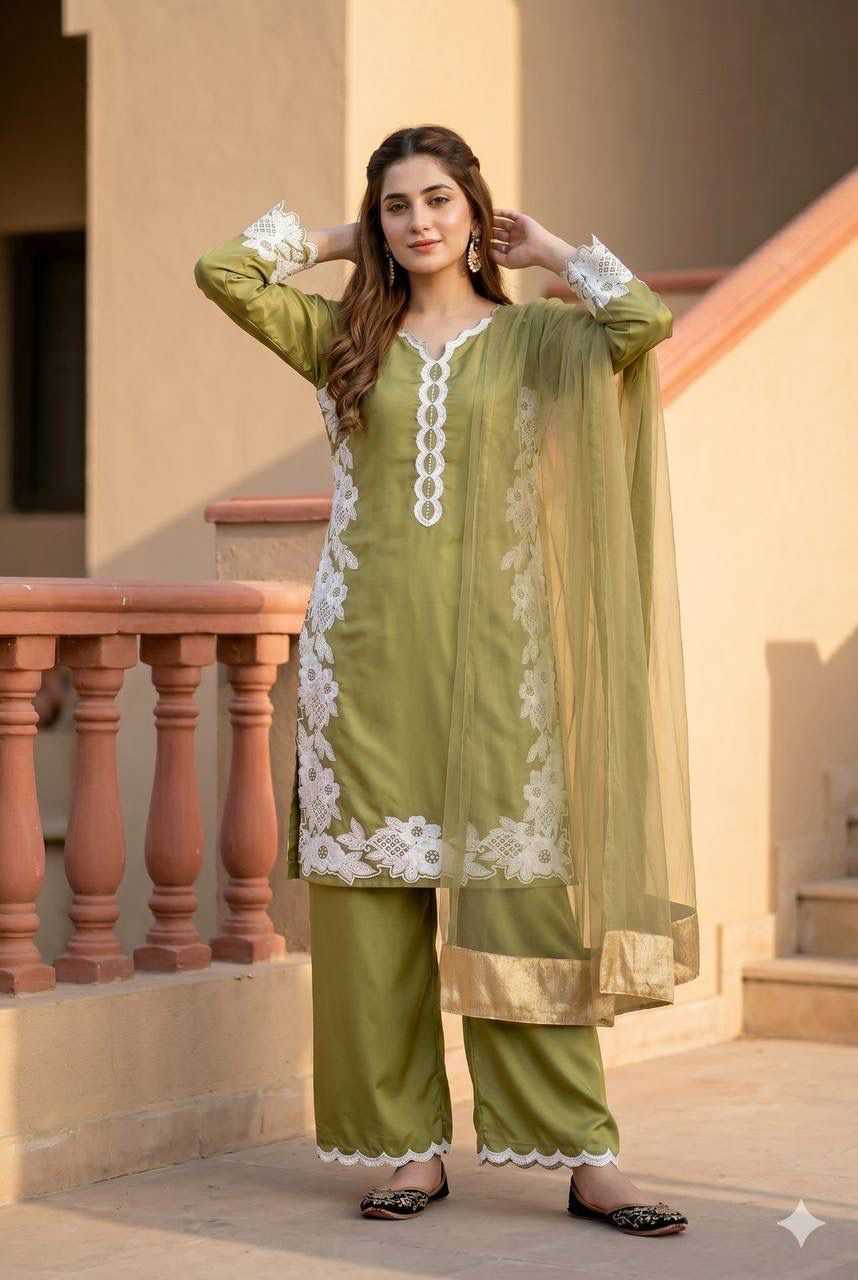 YNF Wholesale Heavy Silk Palazzo Suit  | Surat Manufacturer