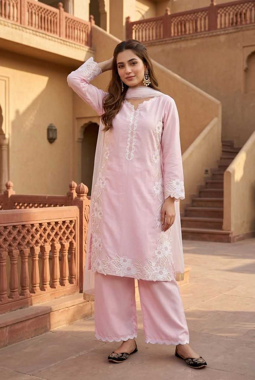 YNF Wholesale Heavy Silk Palazzo Suit  | Surat Manufacturer