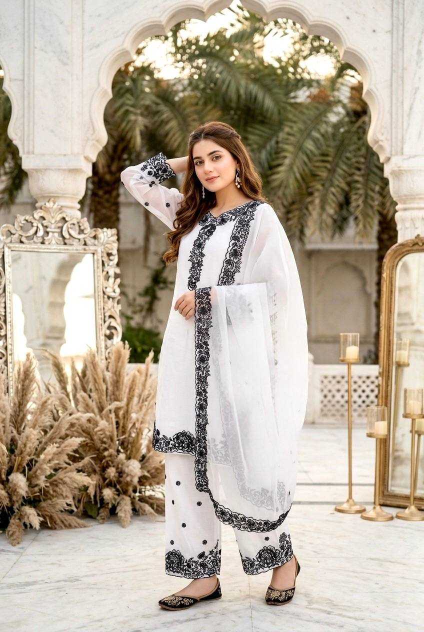 YNF Wholesale Chanderi Cotton Embroidery Suits  | Surat Manufacturer