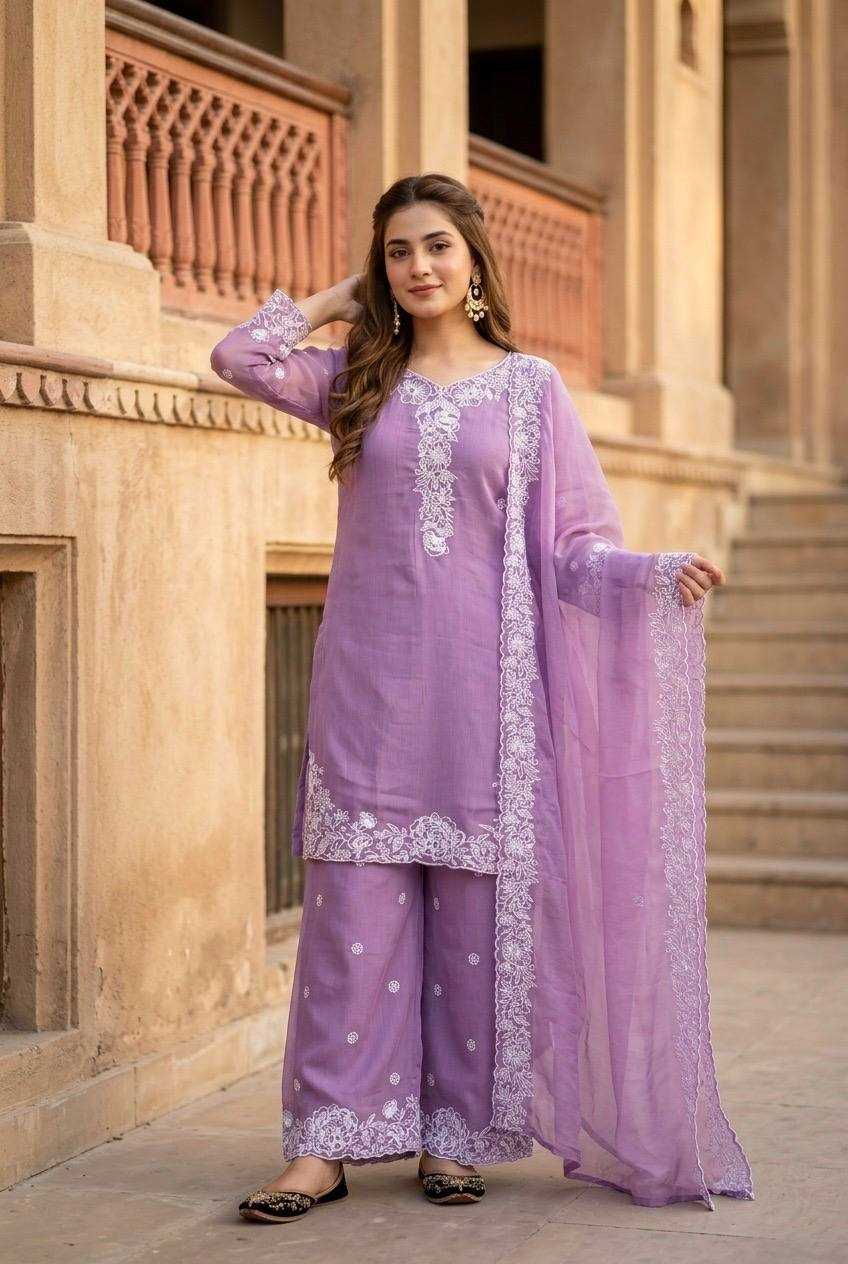 YNF Wholesale Chanderi Cotton Embroidery Suits  | Surat Manufacturer