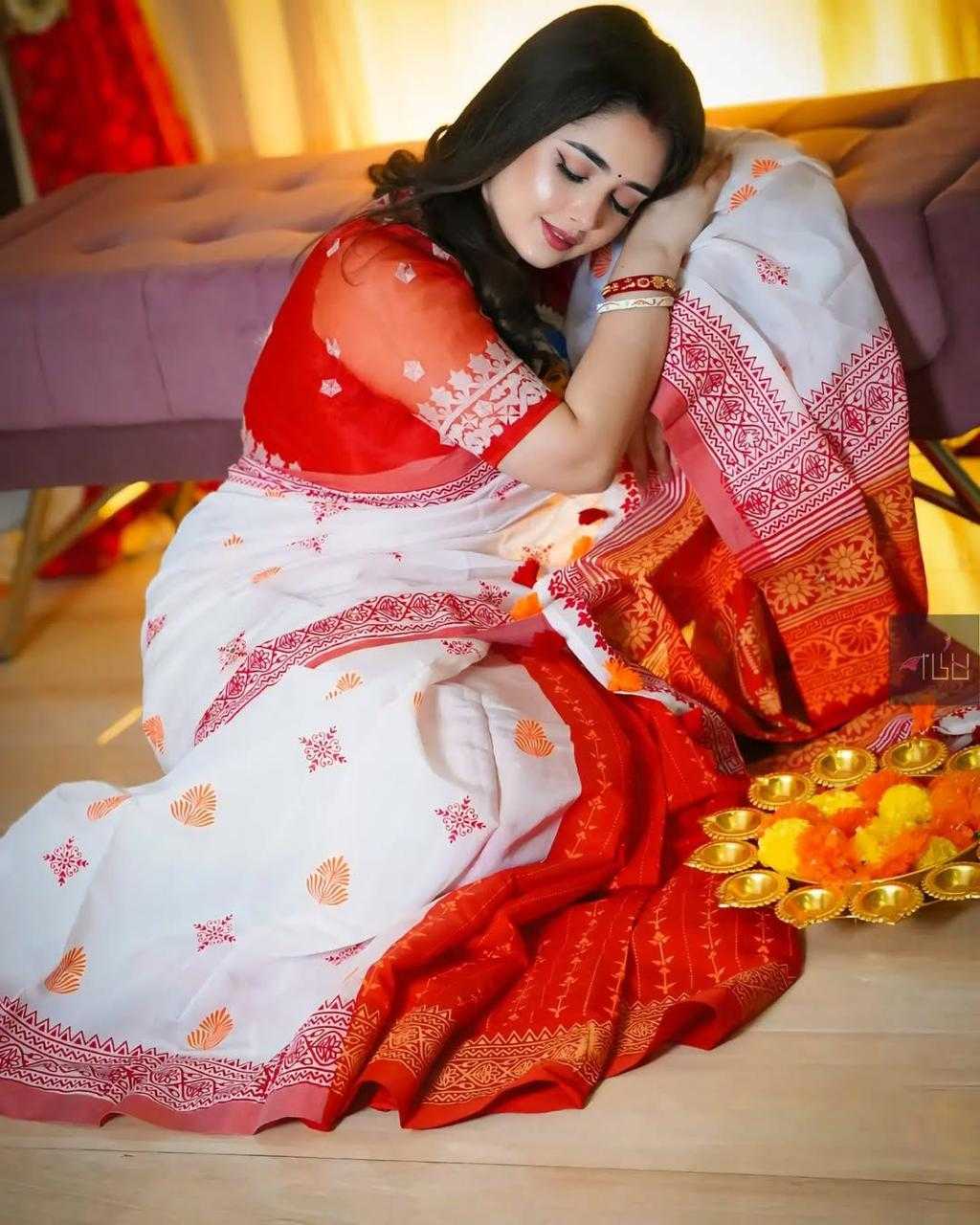 YNF Wholesale Linen Printed Sarees  | Surat Manufacturer
