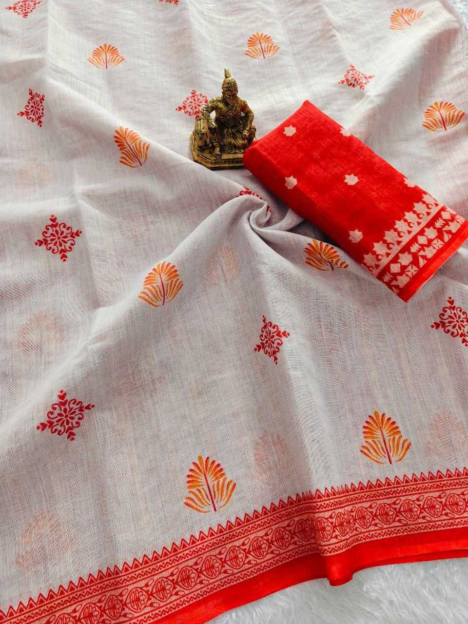 YNF Wholesale Linen Printed Sarees  | Surat Manufacturer