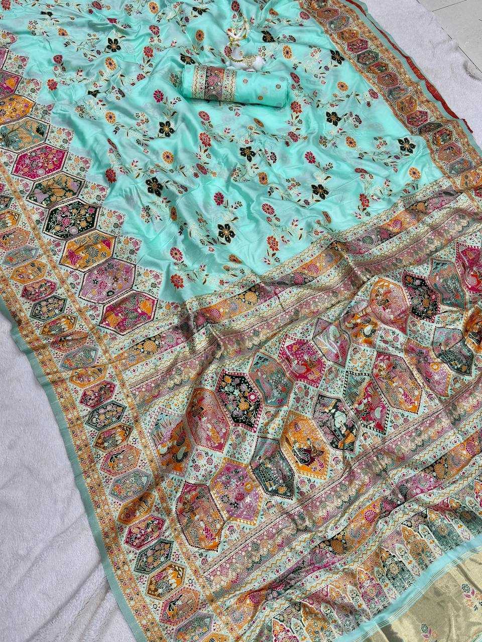 YNF Wholesale Pashmina Butta Sarees  | Surat Manufacturer