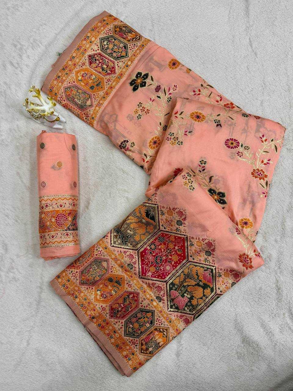 YNF Wholesale Pashmina Butta Sarees  | Surat Manufacturer