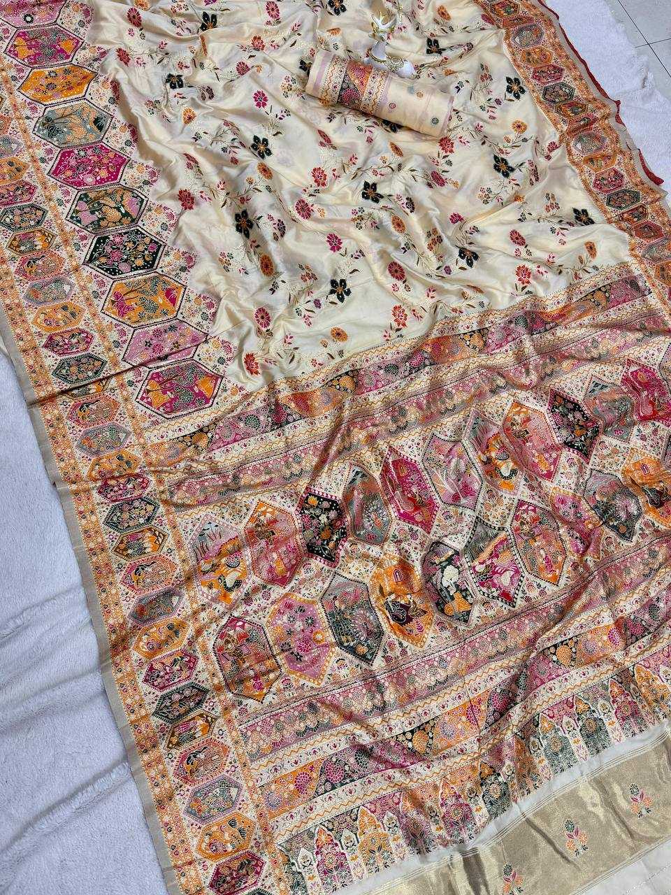 YNF Wholesale Pashmina Butta Sarees  | Surat Manufacturer