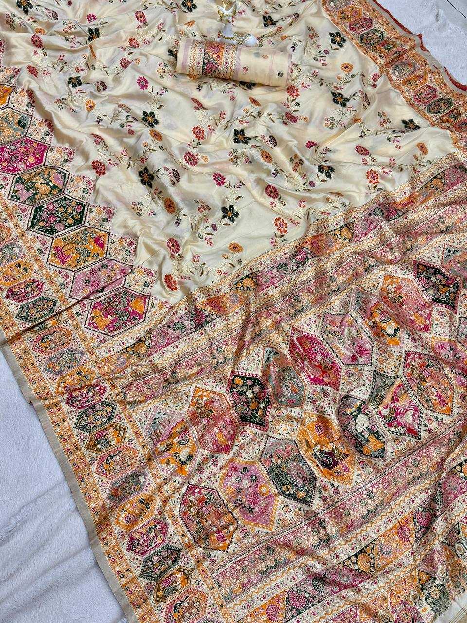 YNF Wholesale Pashmina Butta Sarees  | Surat Manufacturer