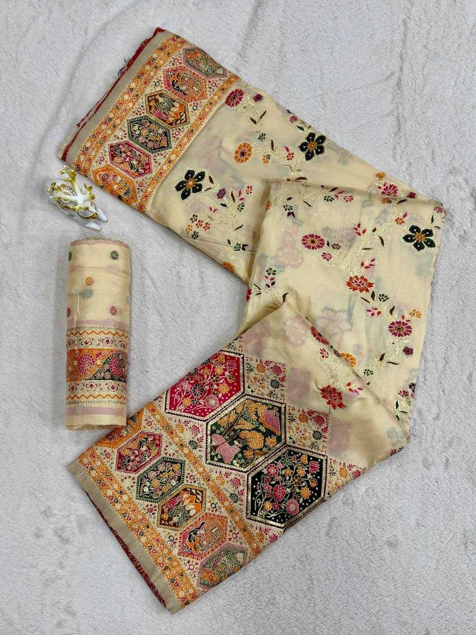 YNF Wholesale Pashmina Butta Sarees  | Surat Manufacturer