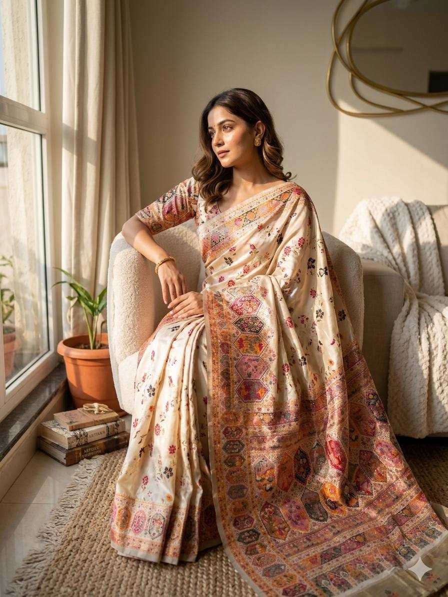 YNF Wholesale Pashmina Butta Sarees  | Surat Manufacturer