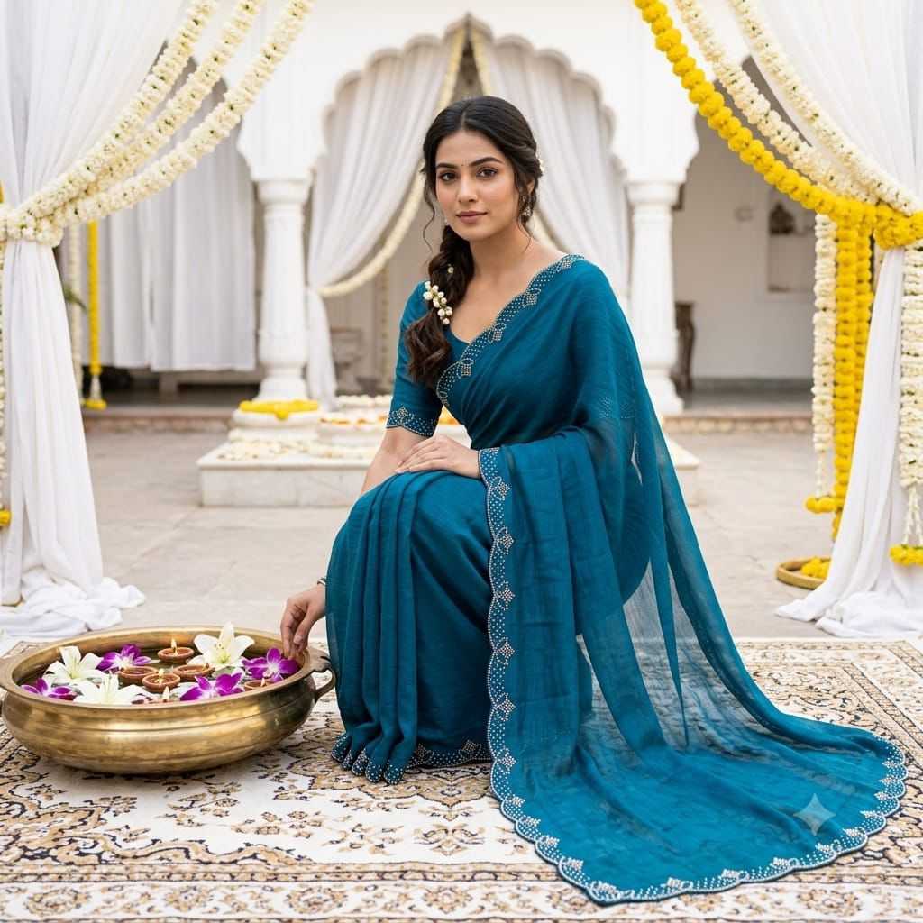 YNF Wholesale Space Silk Fancy Sarees  | Surat Manufacturer