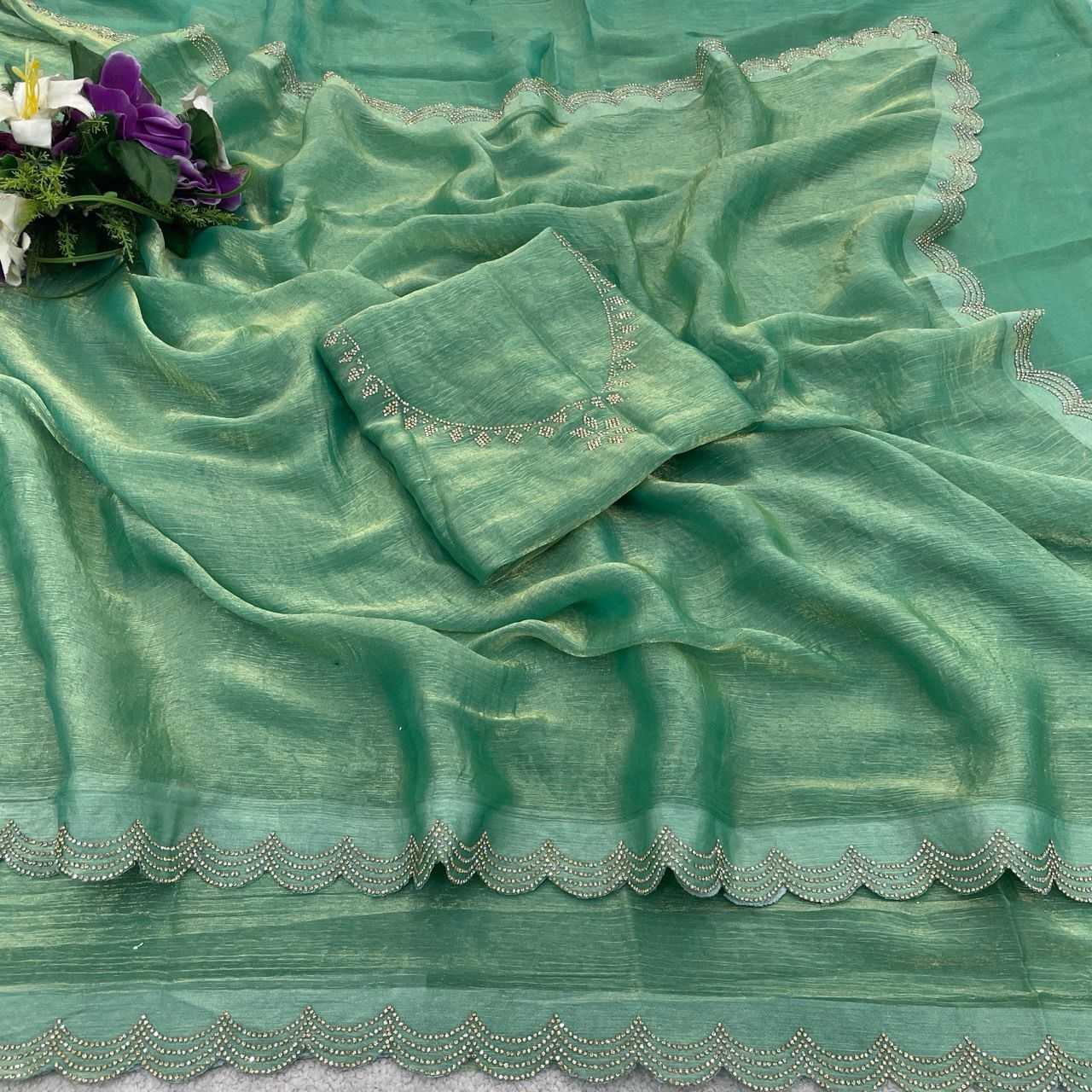 YNF Wholesale Space Silk Fancy Sarees  | Surat Manufacturer