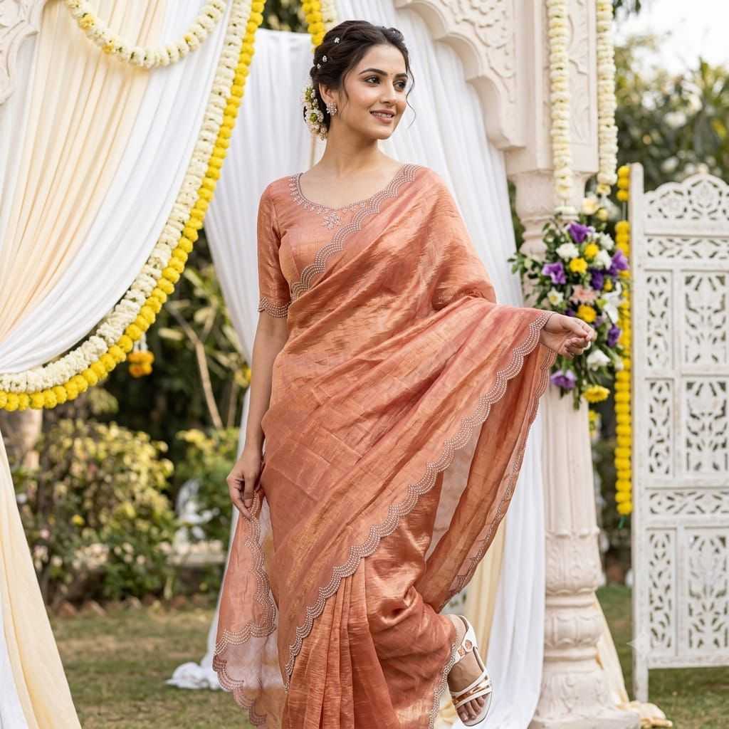 YNF Wholesale Space Silk Fancy Sarees  | Surat Manufacturer