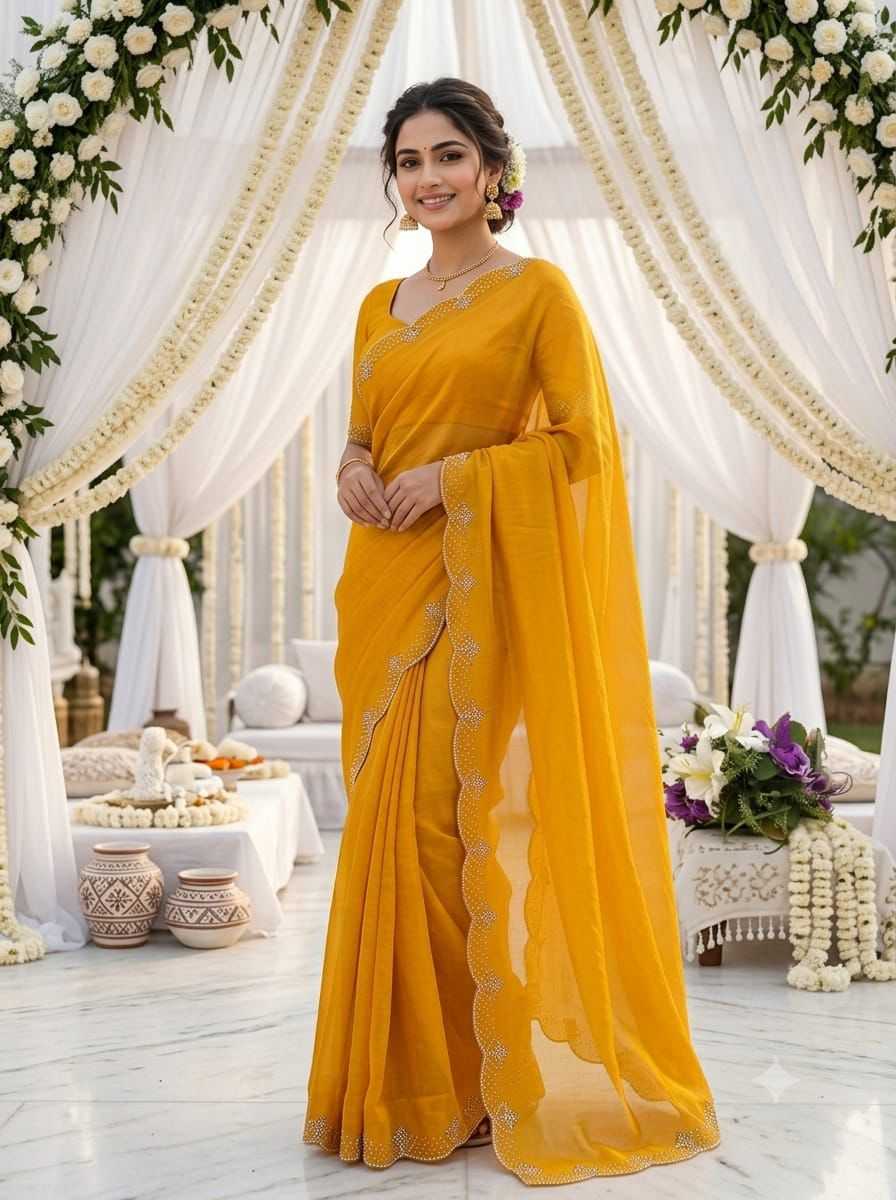 YNF Wholesale Space Silk Fancy Sarees  | Surat Manufacturer