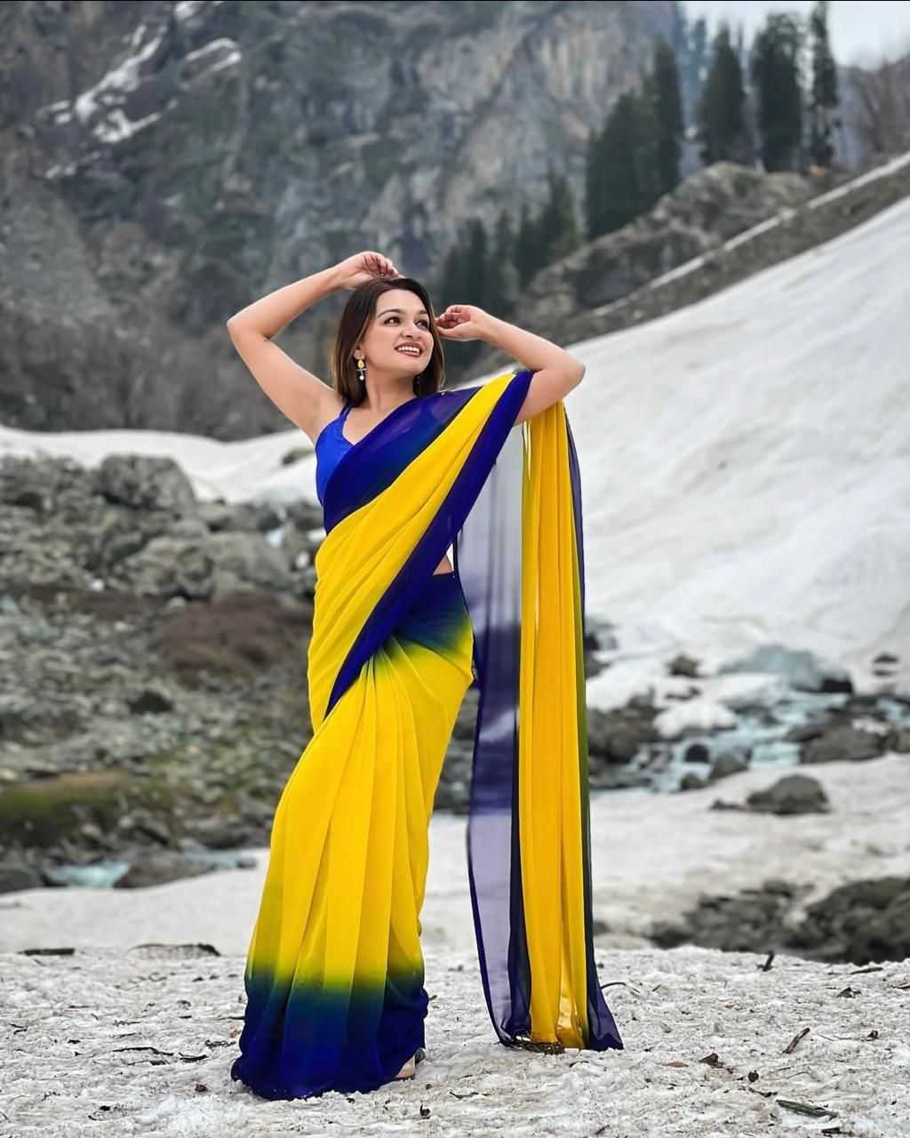YNF Wholesale Georgette Party Wear Sarees  | Surat Manufacturer