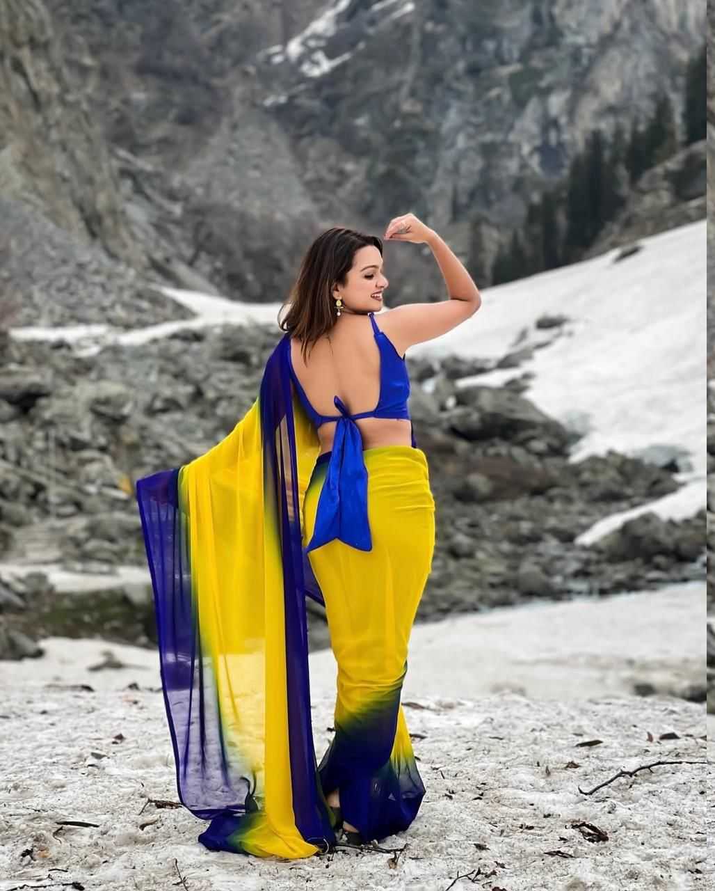 YNF Wholesale Georgette Party Wear Sarees  | Surat Manufacturer