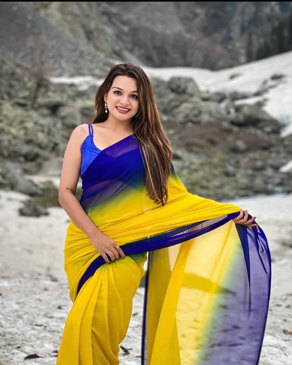 YNF Wholesale Georgette Party Wear Sarees  | Surat Manufacturer