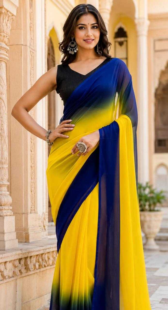 YNF Wholesale Georgette Ready To Wear Sarees  | Surat Manufacturer