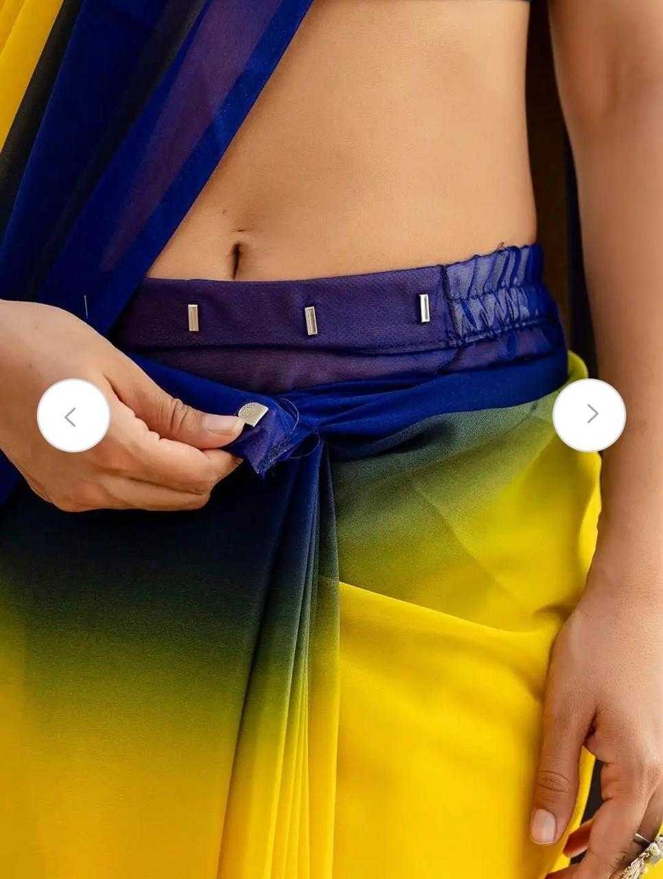 YNF Wholesale Georgette Ready To Wear Sarees  | Surat Manufacturer