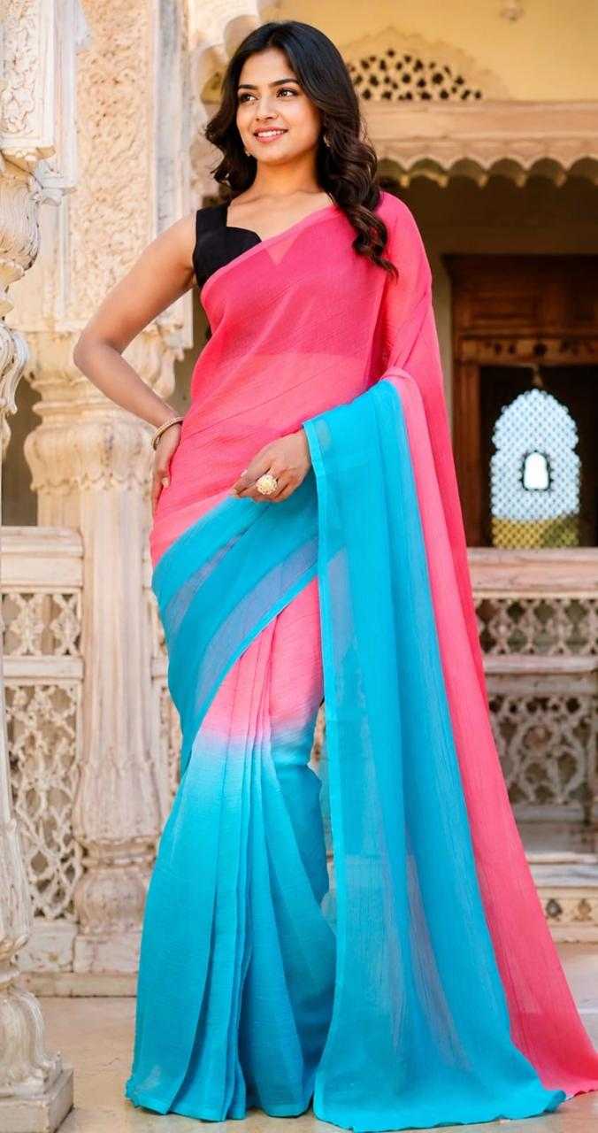 YNF Wholesale Georgette Ready To Wear Sarees  | Surat Manufacturer