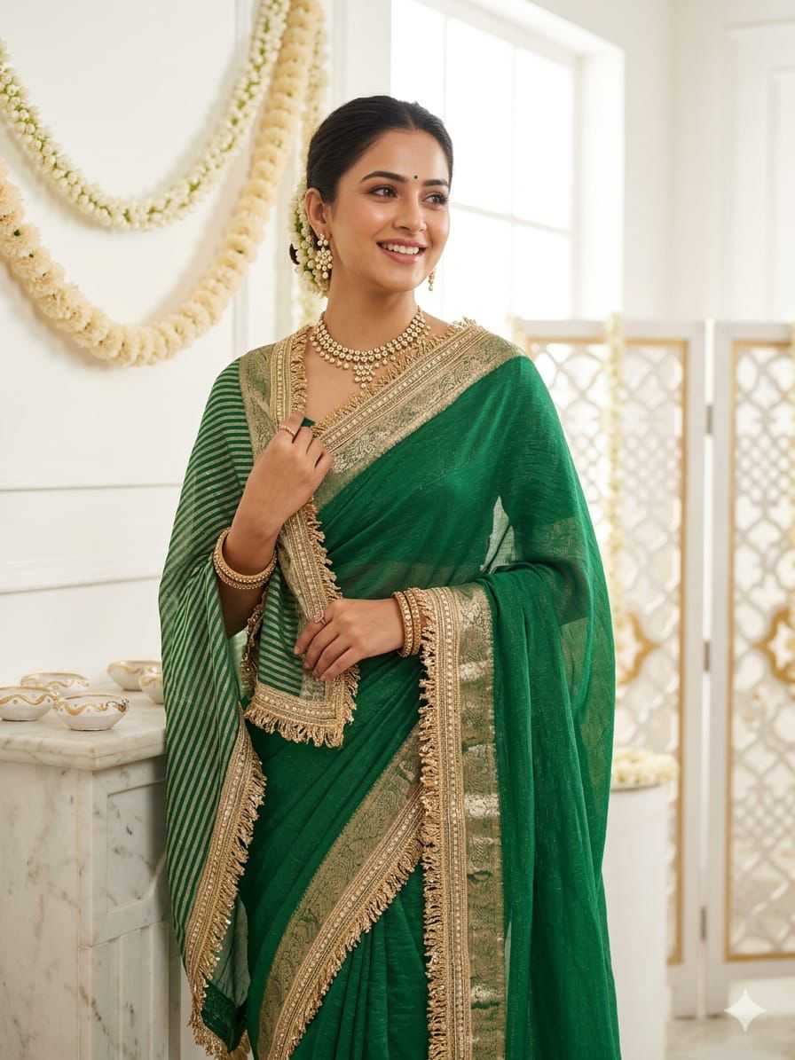 YNF Wholesale Jacquard Fancy Sarees  | Surat Manufacturer