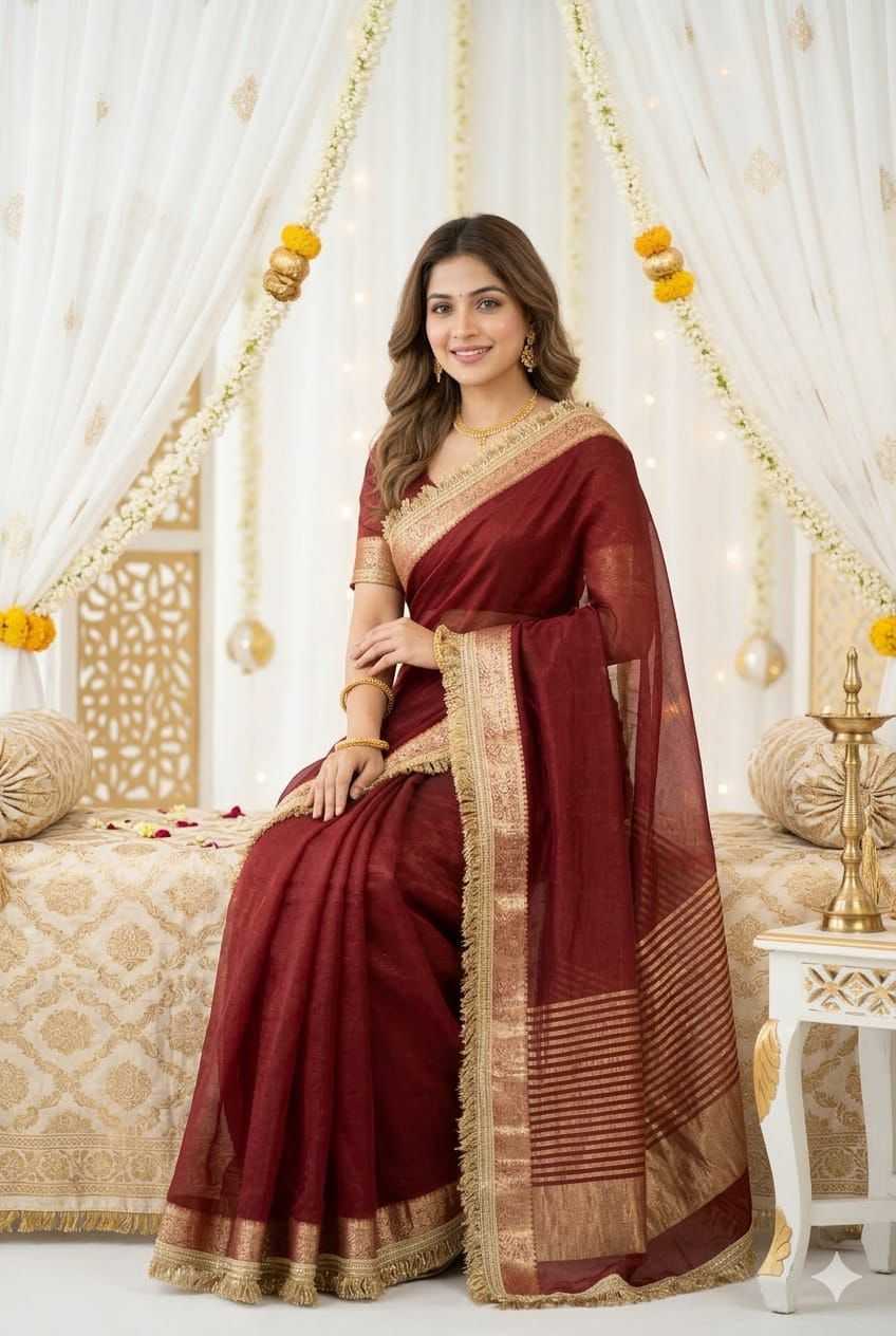 YNF Wholesale Jacquard Fancy Sarees  | Surat Manufacturer
