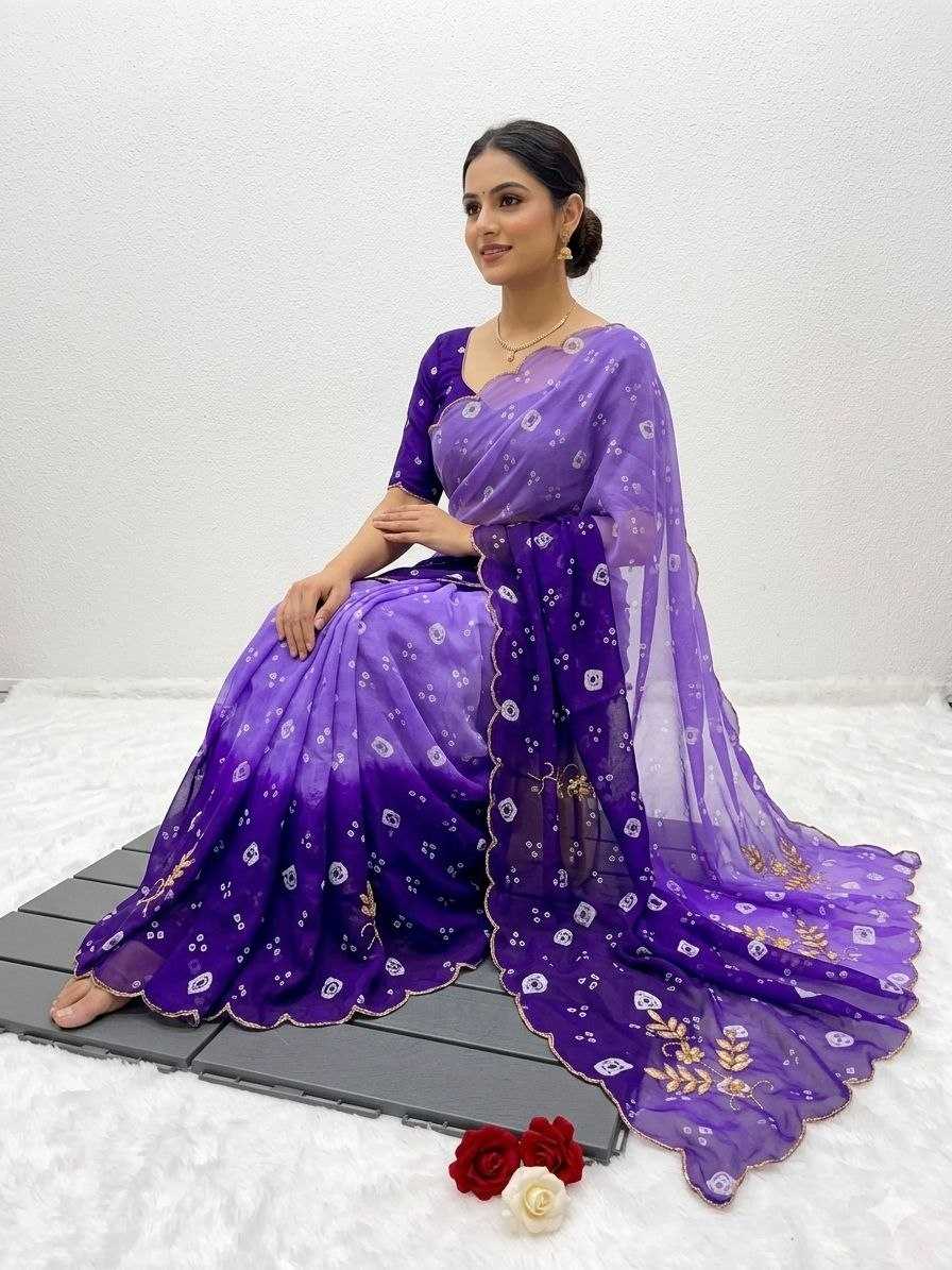 YNF Wholesale Georgette Printed Sarees  | Surat Manufacturer