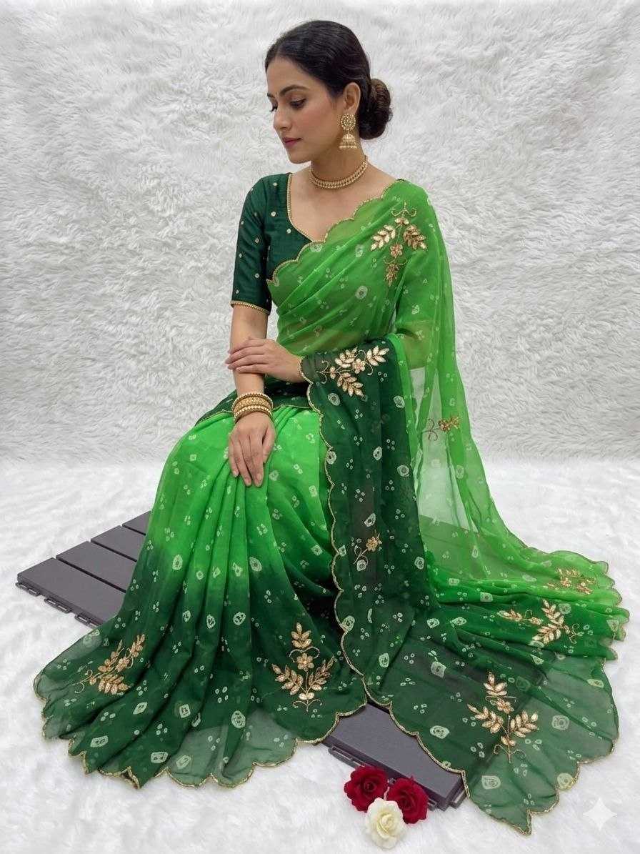YNF Wholesale Georgette Printed Sarees  | Surat Manufacturer