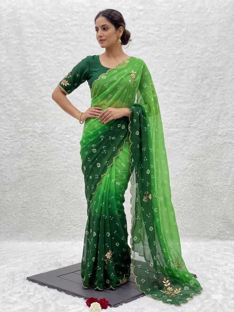 YNF Wholesale Georgette Printed Sarees  | Surat Manufacturer