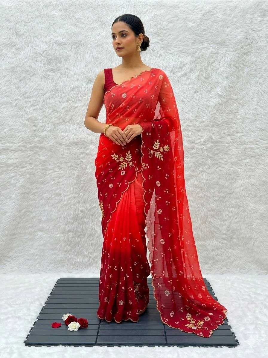 YNF Wholesale Georgette Printed Sarees  | Surat Manufacturer