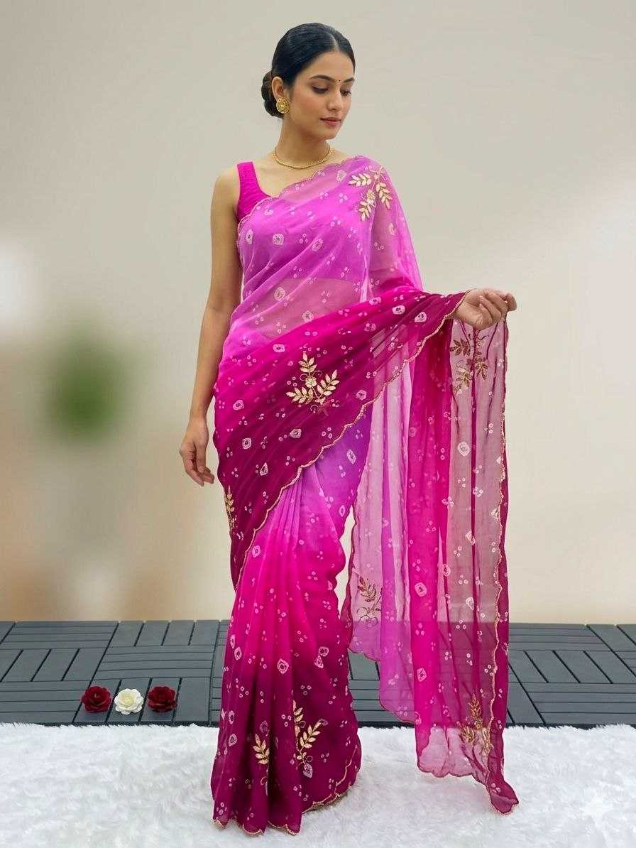 YNF Wholesale Georgette Printed Sarees  | Surat Manufacturer
