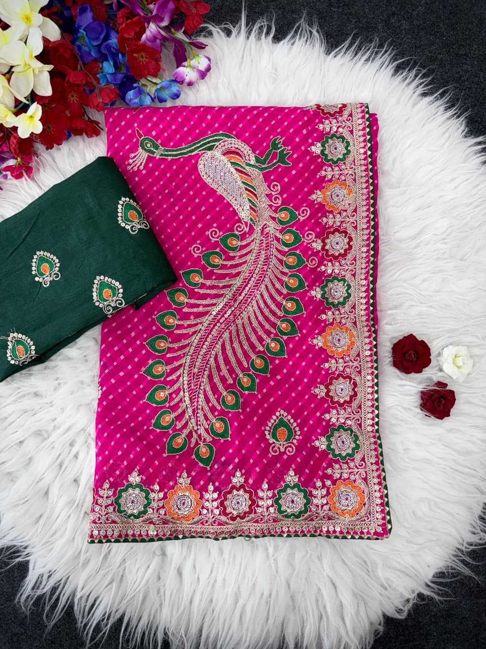 YNF Wholesale Georgette Printed Sarees  | Surat Manufacturer