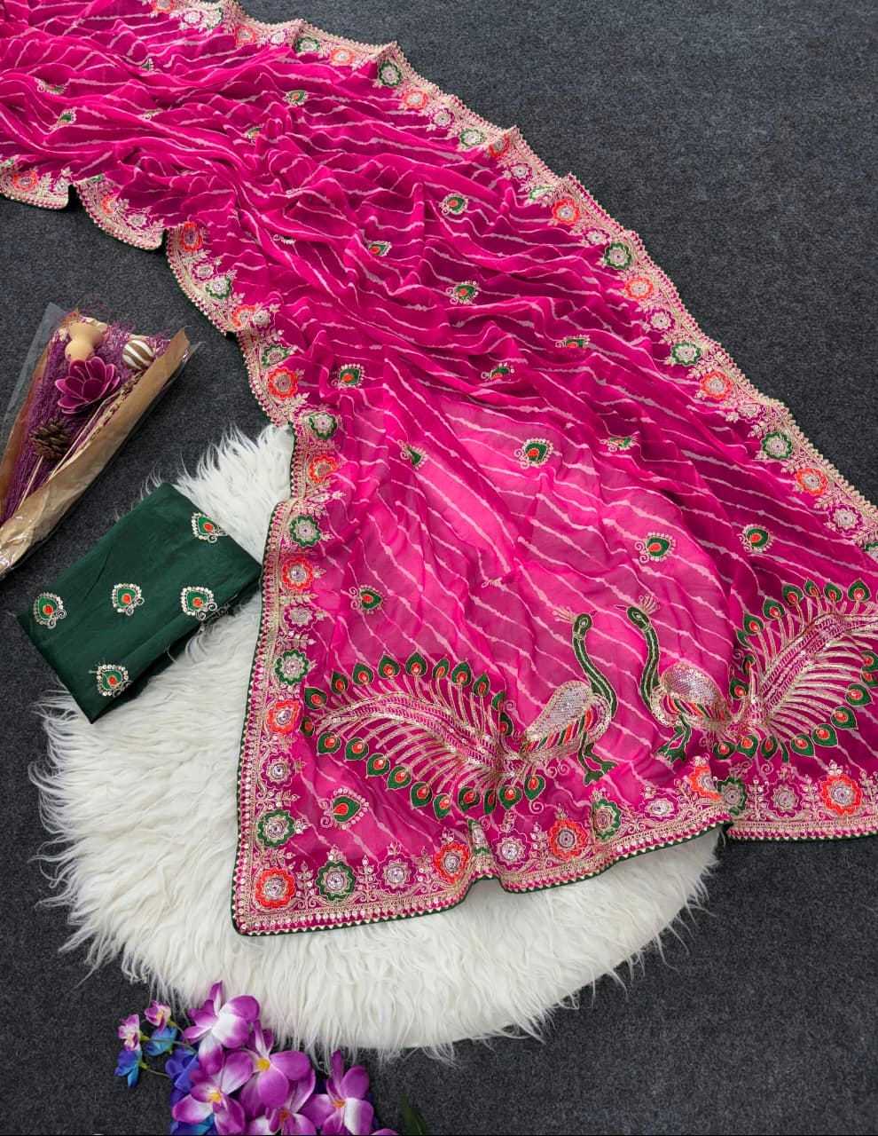 YNF Wholesale Georgette Printed Sarees  | Surat Manufacturer