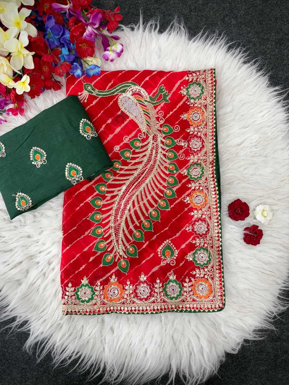 YNF Wholesale Georgette Printed Sarees  | Surat Manufacturer