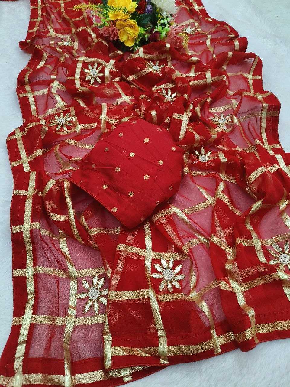 YNF Wholesale Viscose Georgette Sarees  | Surat Manufacturer