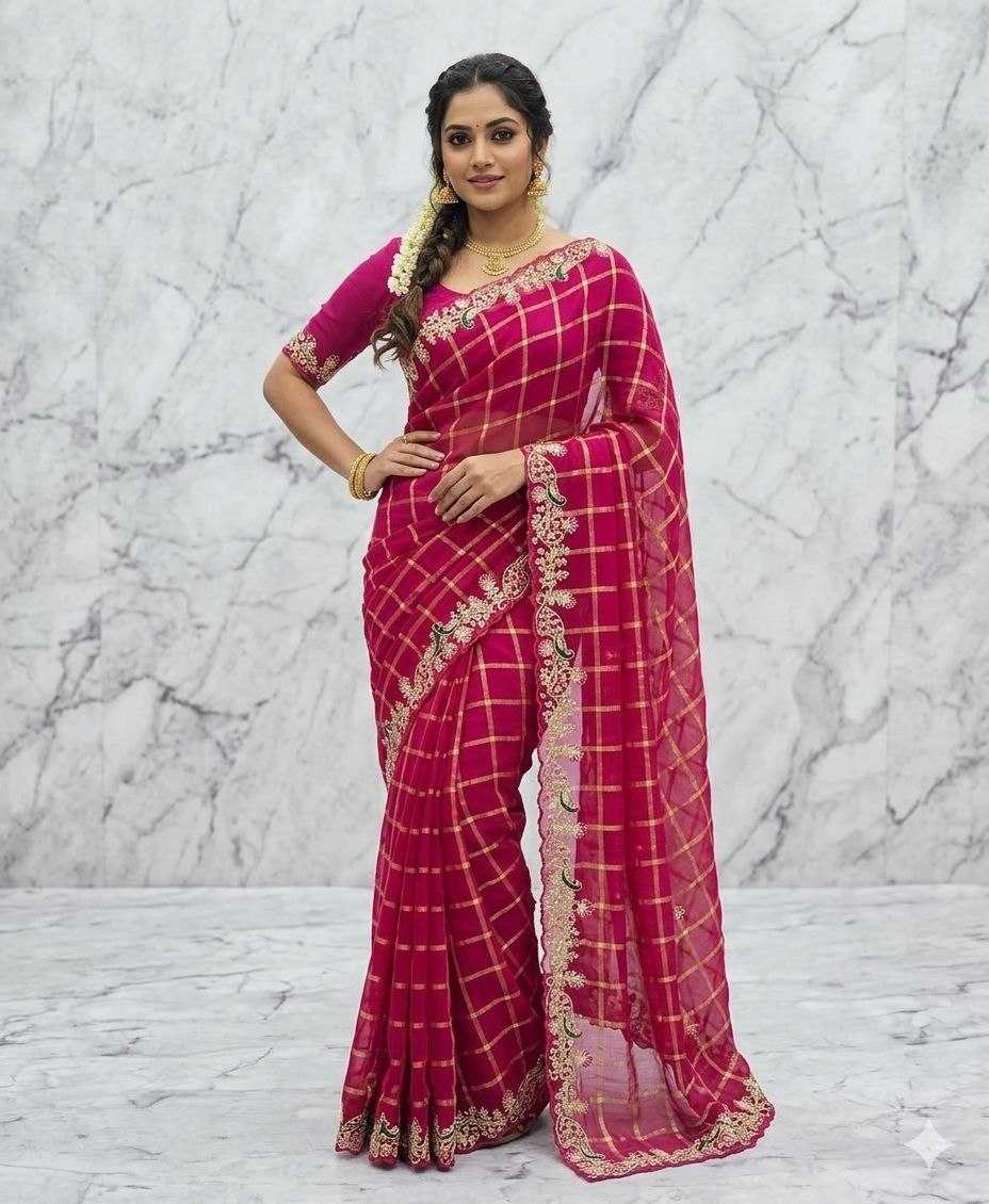 YNF Wholesale Georgette Party Wear Sarees  | Surat Manufacturer